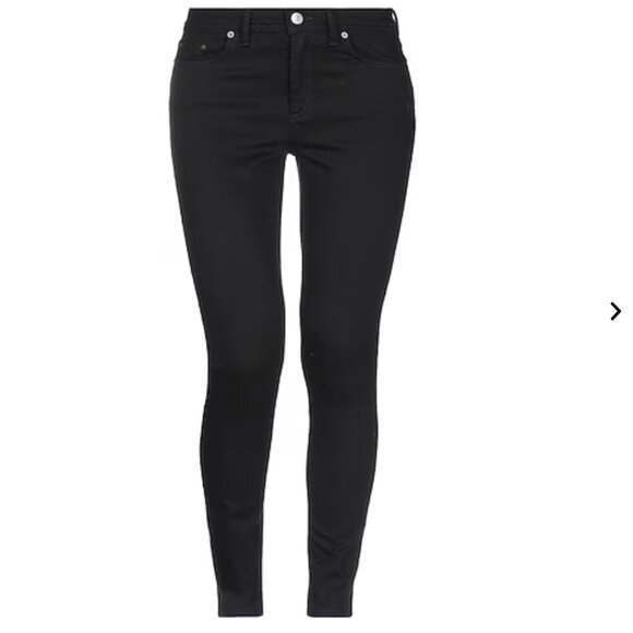 ACNE STUDIOS Black Skinny Jeans NWOT Needle Lacey Black 26/32 - Picture 2 of 4